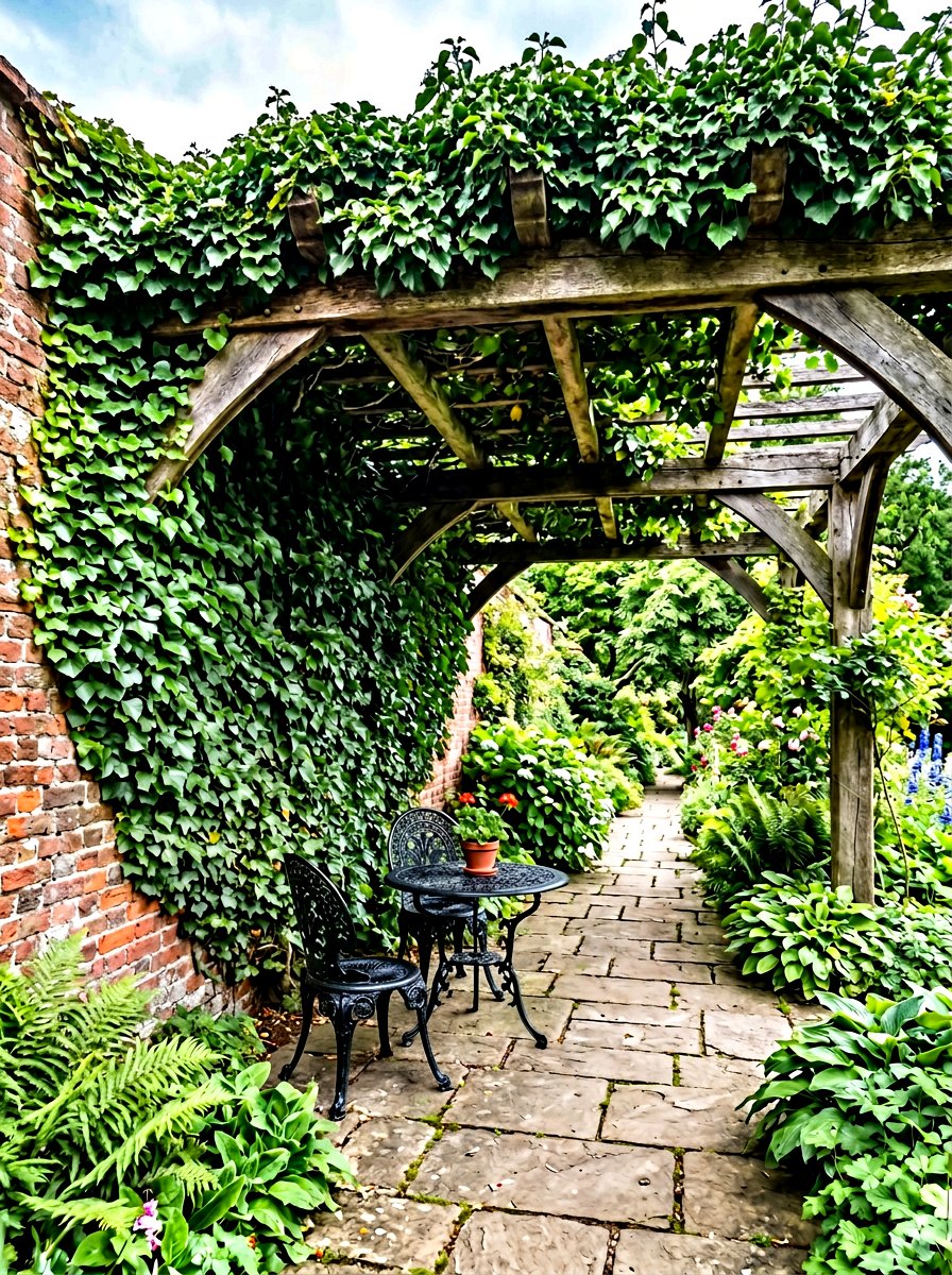 English Ivy Pergola - 30 pergola plant ideas