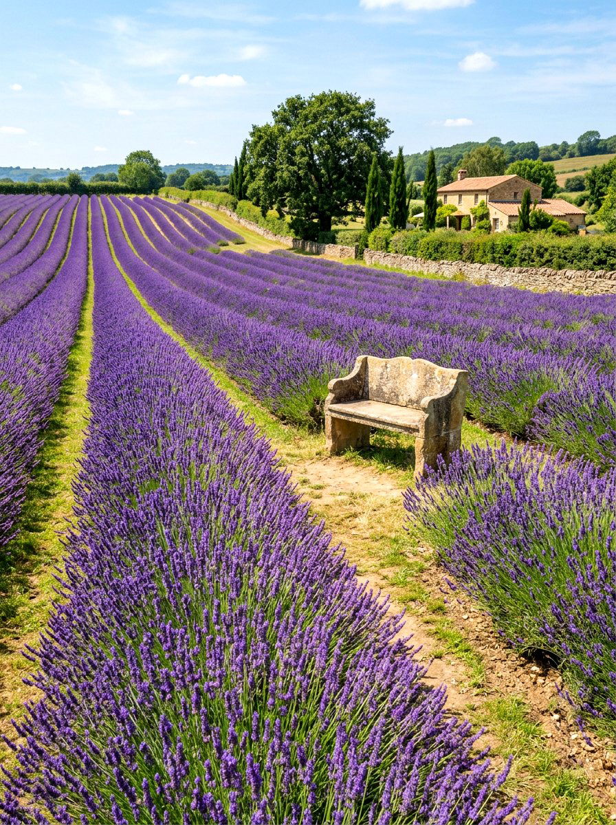 English Lavender Field - 30 flower field backyard ideas