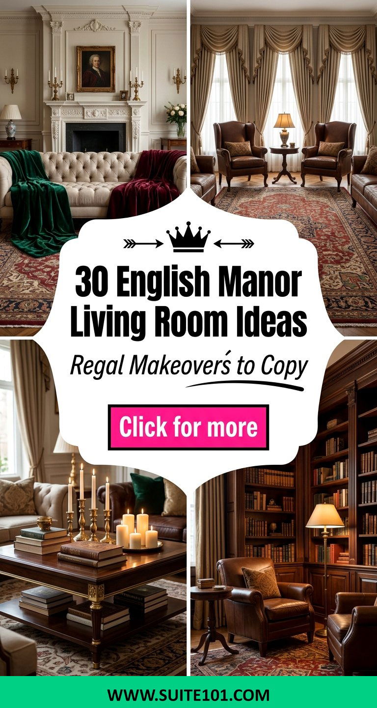 English Manor Living Room Ideas 30 Regal Makeovers to Copy - English Manor Living Room Ideas: 30 Regal Makeovers to Copy