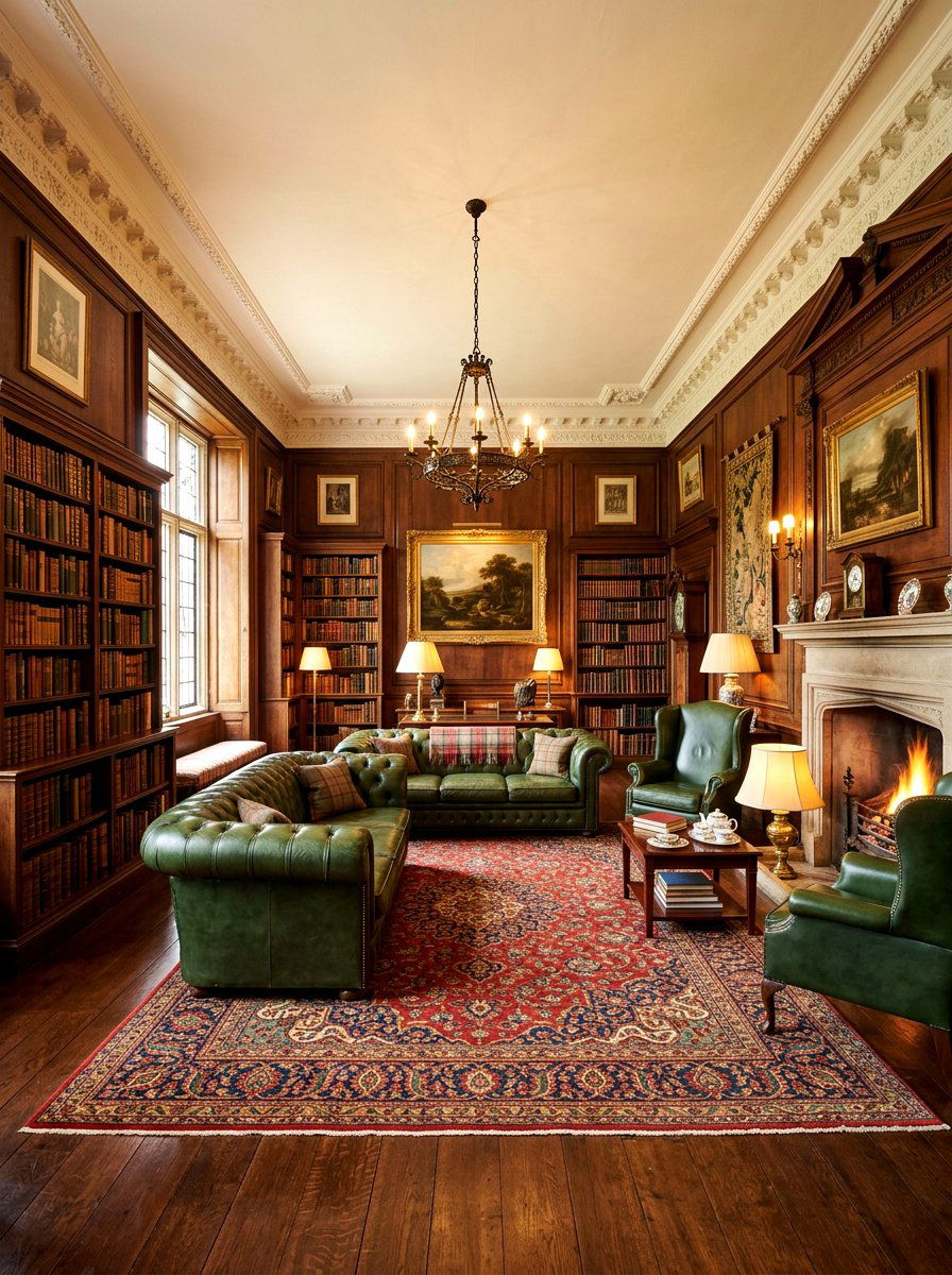 English Manor Living Room - 30 European villa living room ideas
