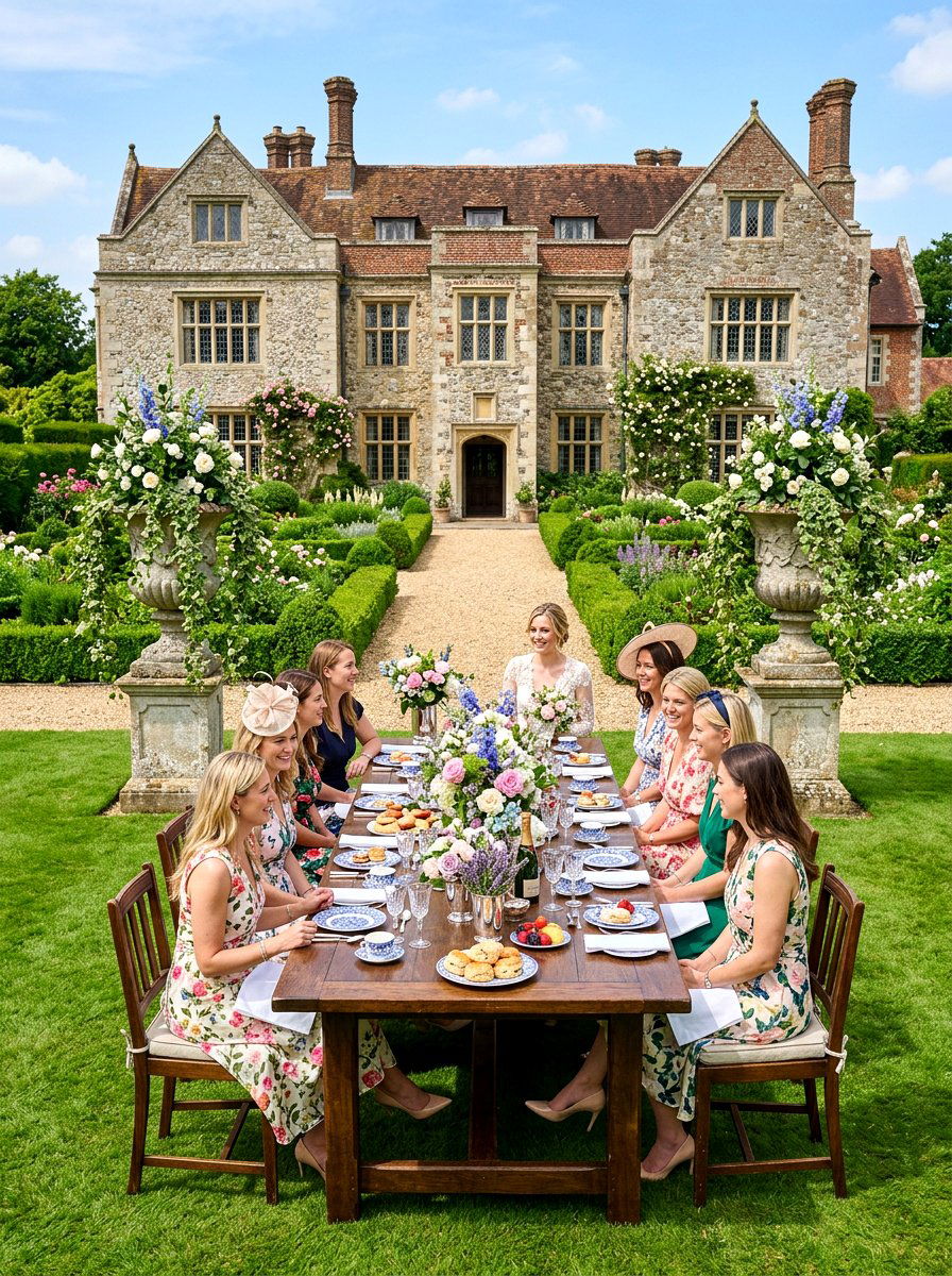 English Manor Style - 30 backyard bridal brunch ideas