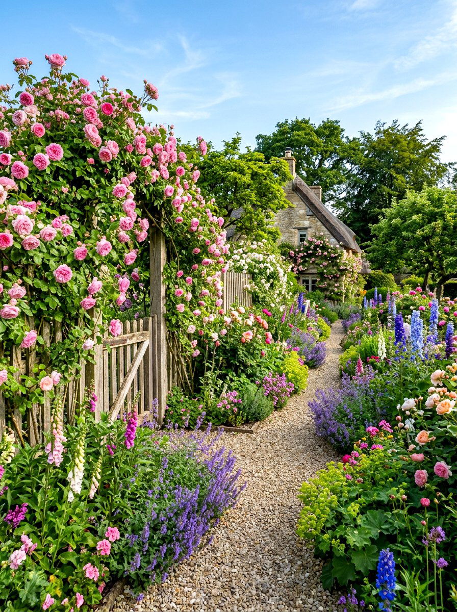 English Rose Garden - 30 English garden ideas