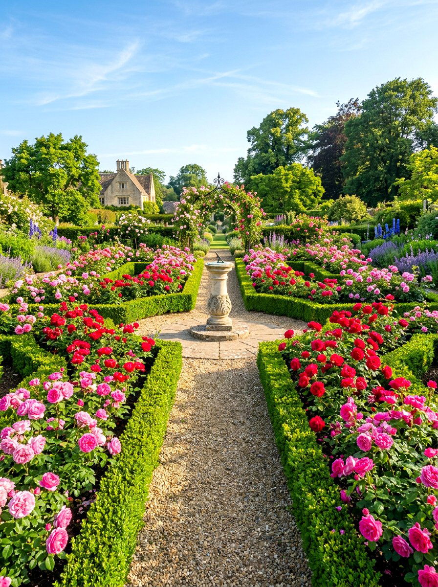 English Rose Garden - 30 fragrance garden ideas