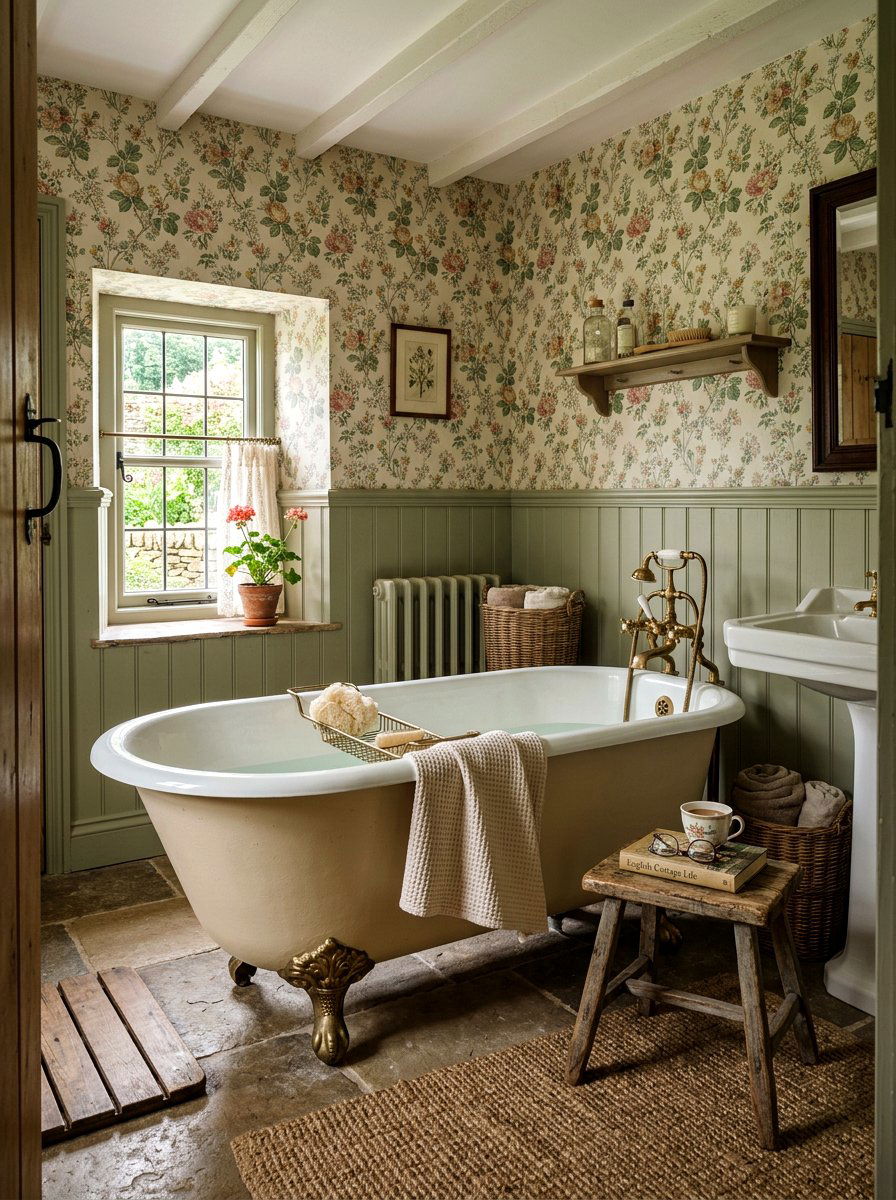 English cottage bathroom - 30 Nancy Meyers bathroom ideas