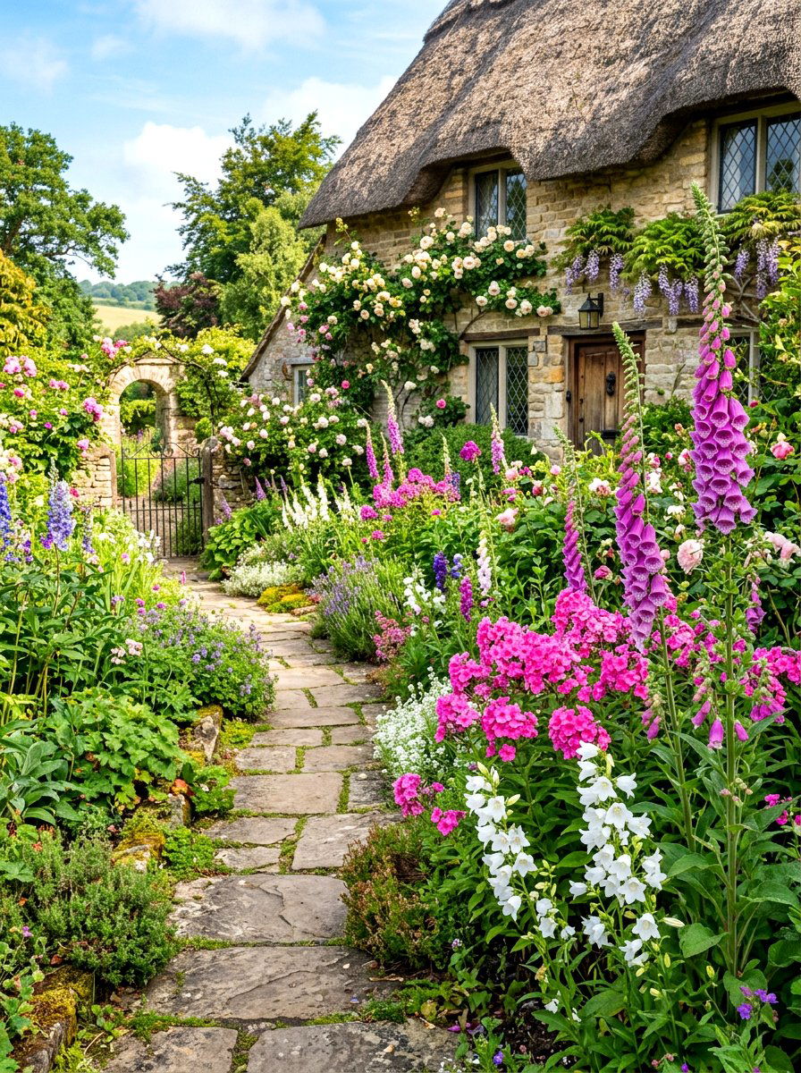 English cottage flower garden - 30 cottage cutting garden ideas