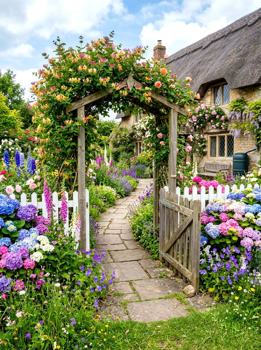 English cottage garden entrance - 30 courtyard house entry ideas
