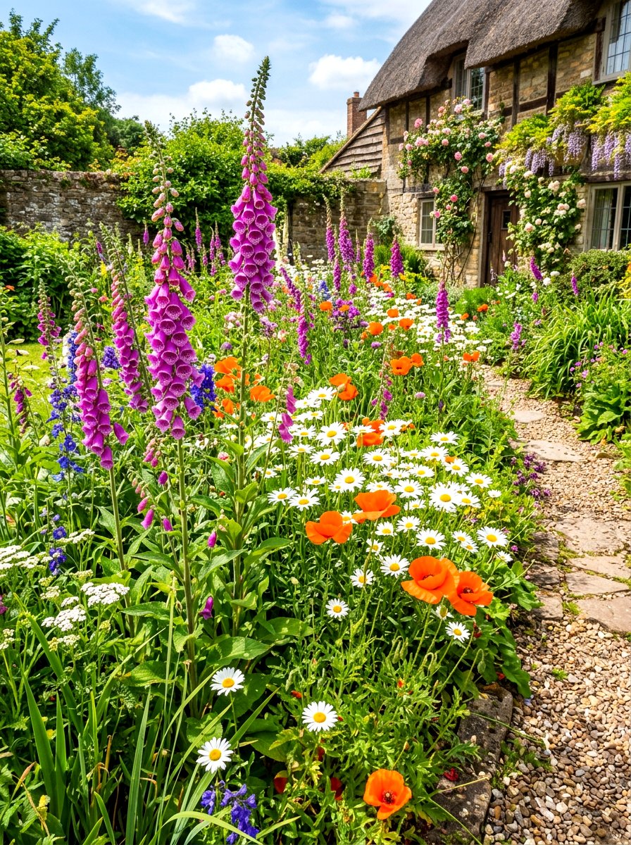 English cottage garden wildflowers - 30 cottagecore garden ideas