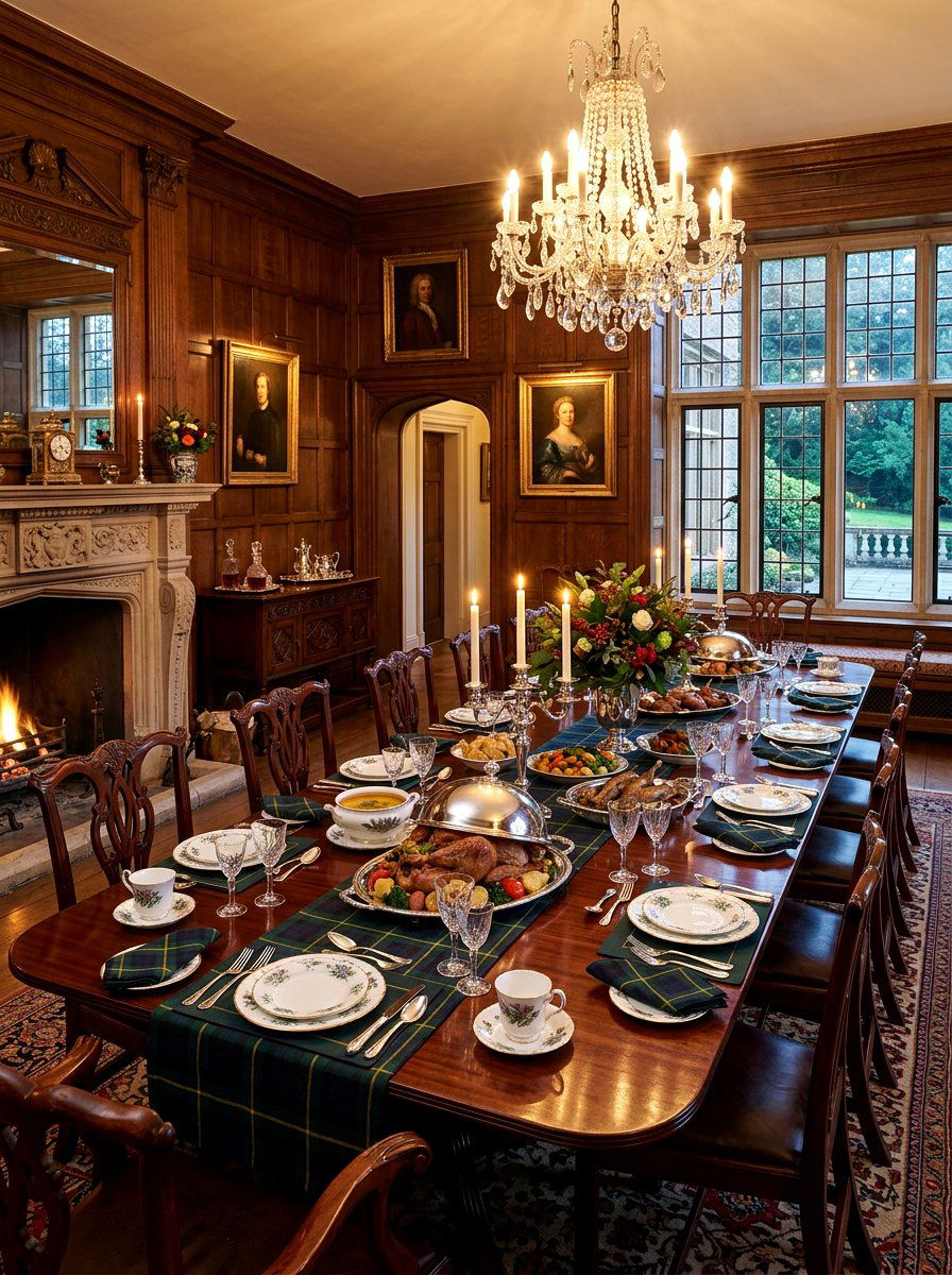 English country estate dining - 30 vintage tablescape ideas