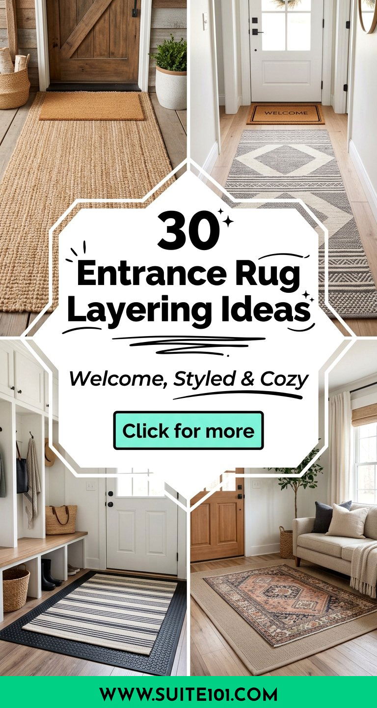 Entrance Rug Layering Ideas 30 Welcoming Looks for Every Entry - Entrance Rug Layering Ideas: 30 Welcoming Looks for Every Entry