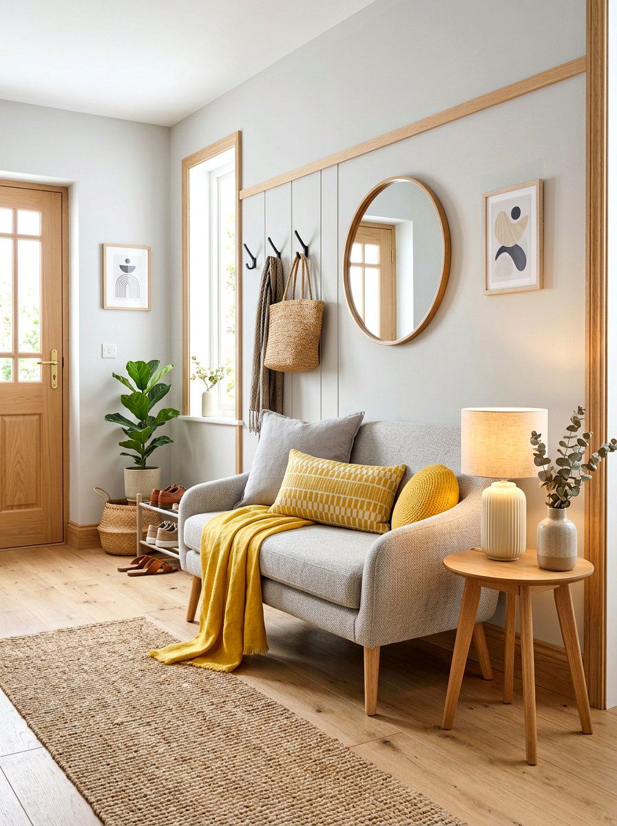 Entryway Bench Nook - 30 spring hallway refresh ideas