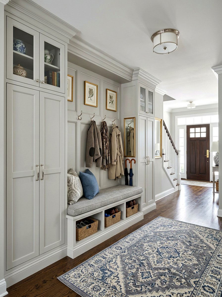 Entryway Built In Cabinets - 30 drop zone cabinet ideas