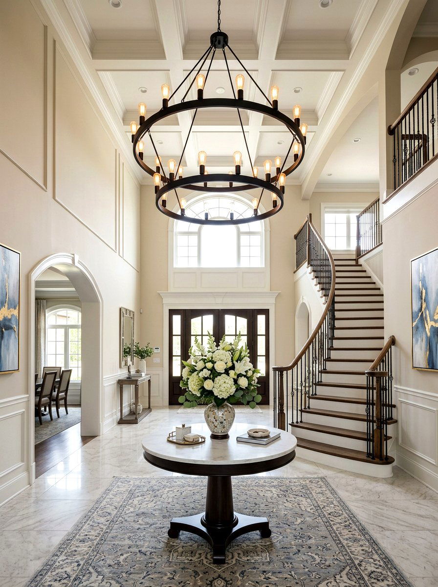 Entryway Chandelier Lighting - 30 viral entryway ideas