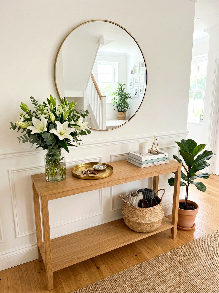 Entryway Console Shelf - 30 shelf styling for Instagram ideas