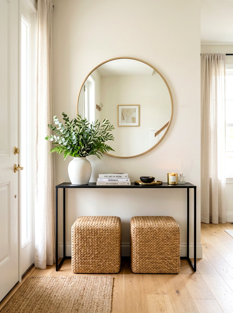Entryway Console Table - 30 stylish host home ideas