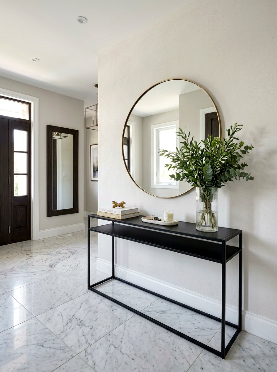 Entryway Console Table Decor - 30 stacked books decor ideas