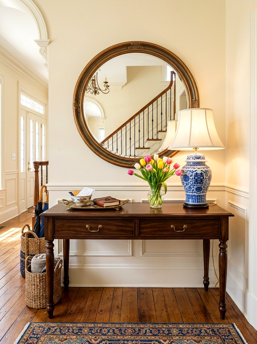 Entryway Console Table Lamp - 30 lamp styling ideas