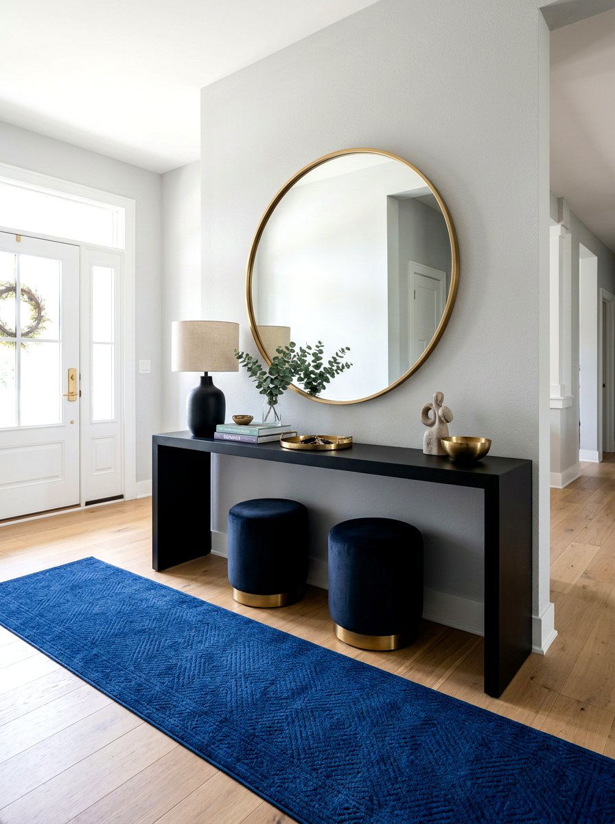 Entryway Console - 30 cozy compartmentalized home ideas