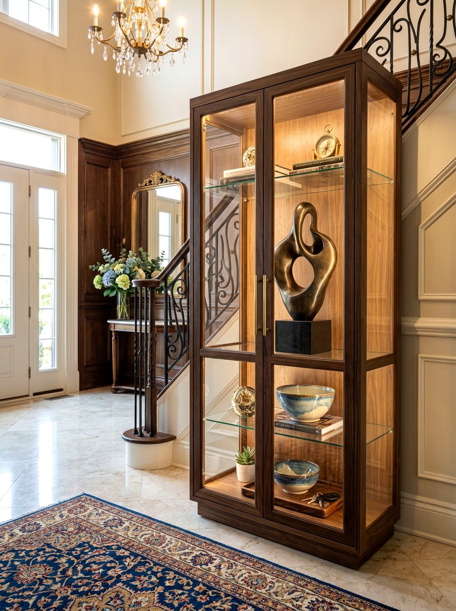 Entryway Curio Cabinet - 30 curio cabinet styling ideas