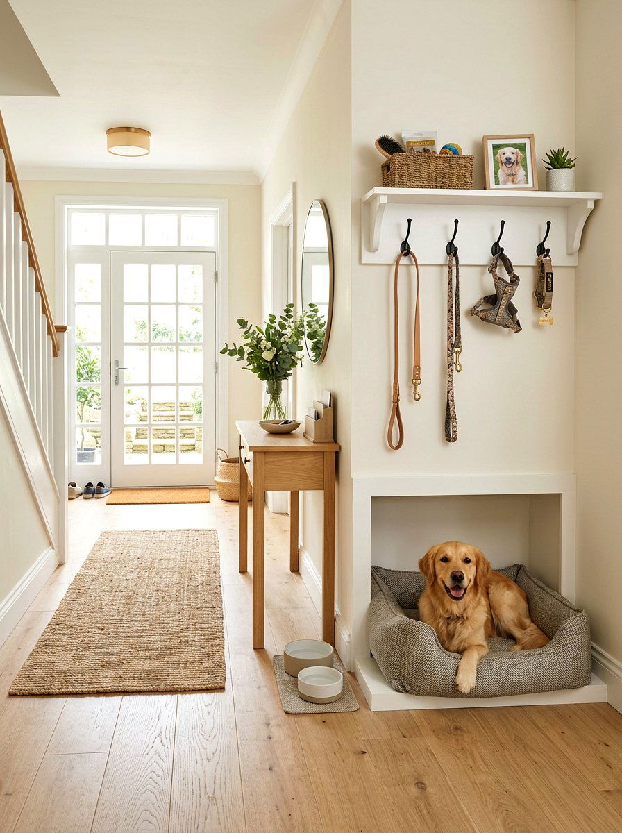 Entryway Dog Station - 30 built in dog nook ideas
