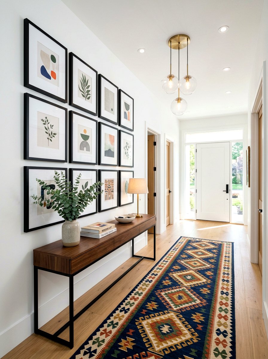 Entryway Gallery Wall - 30 luxury entryway styling ideas