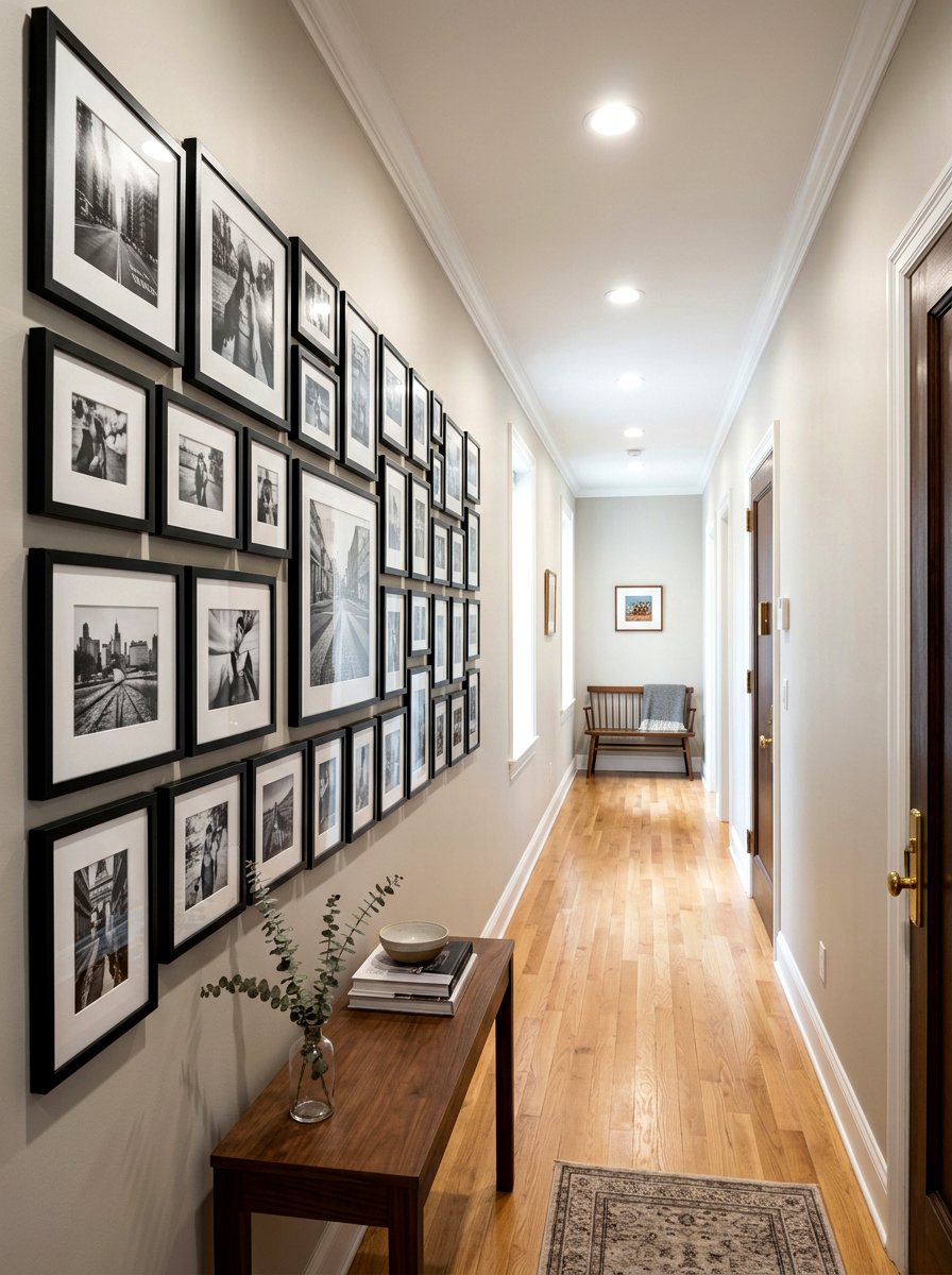 Entryway Gallery Wall - 30 apartment entryway ideas