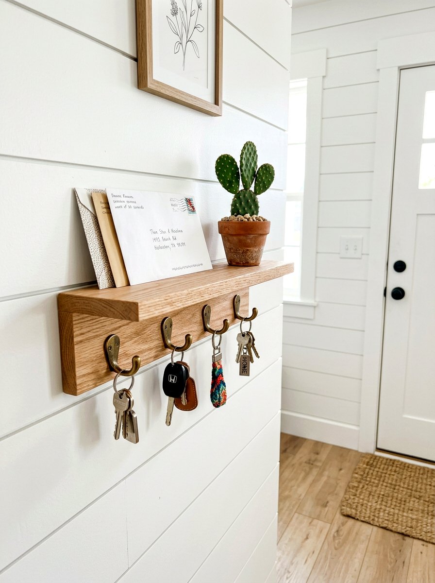 Entryway Key Hook Holder - 30 TikTok entryway ideas