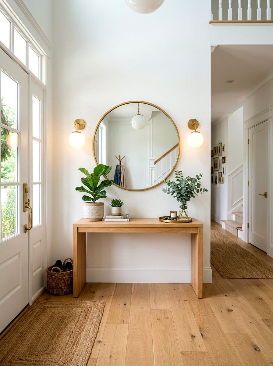 Entryway Mirror Sconce - 30 wall sconce ideas
