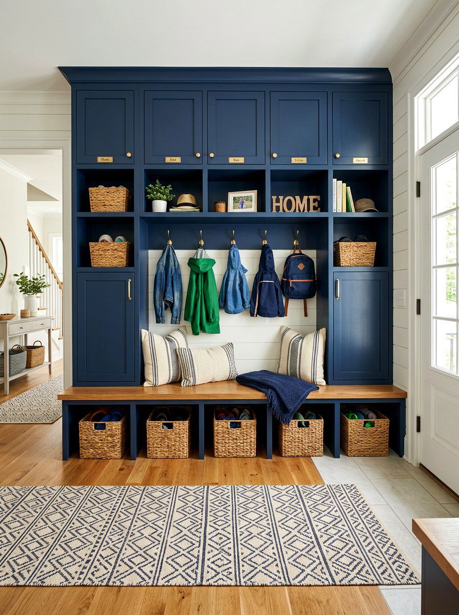 Entryway Mudroom Cubbies - 30 classic entryway ideas