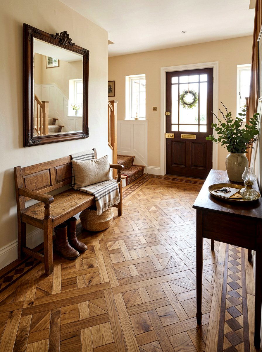 Entryway Parquet Floor - 30 parquet floor ideas