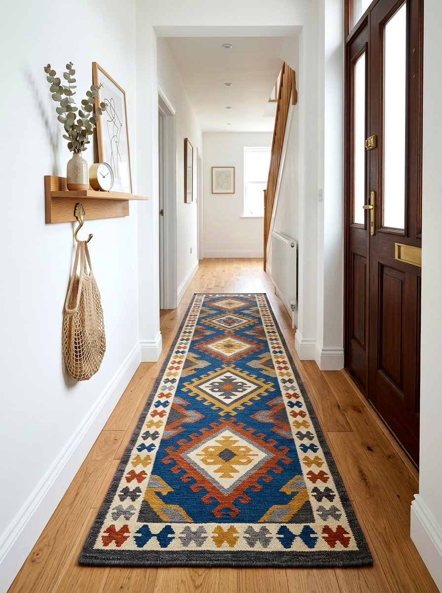 Entryway Runner Rug - 30 apartment entryway styling ideas