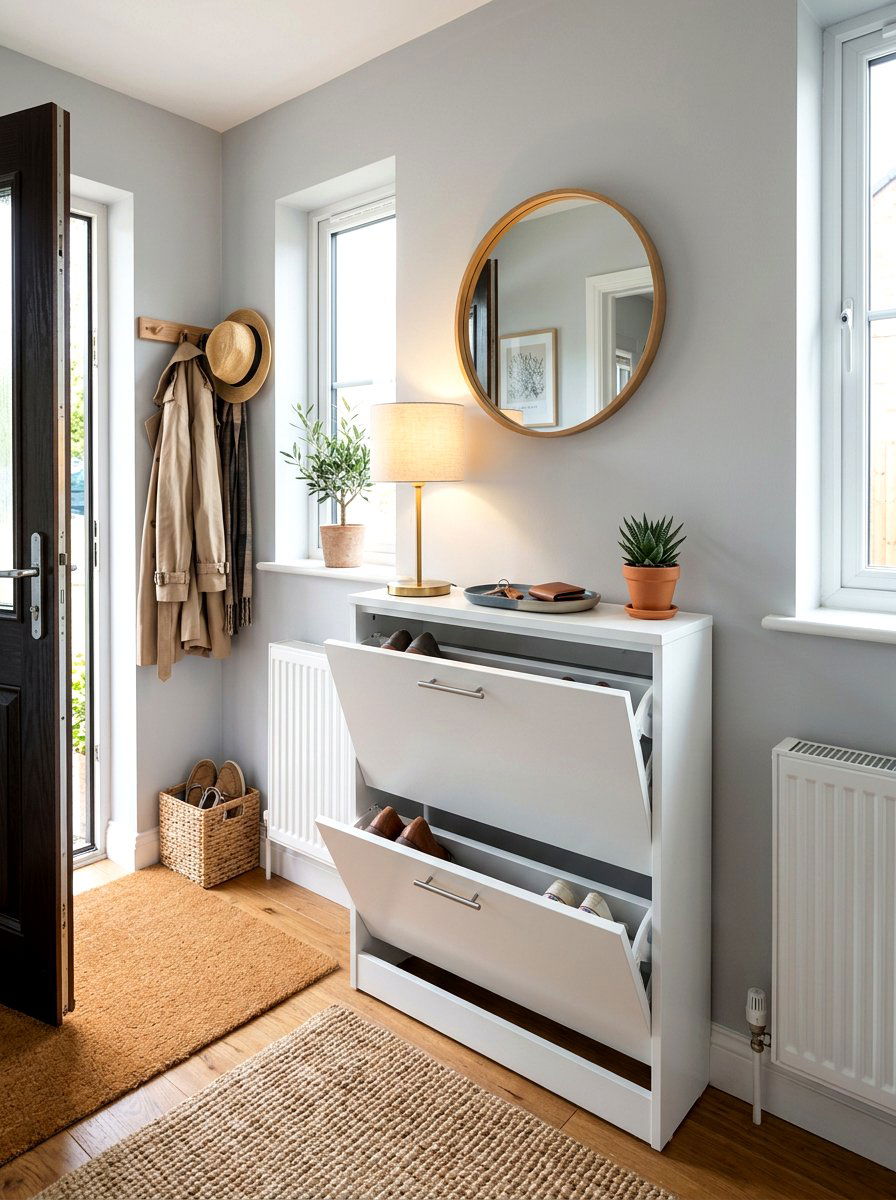 Entryway Shoe Console - 30 shoe closet ideas