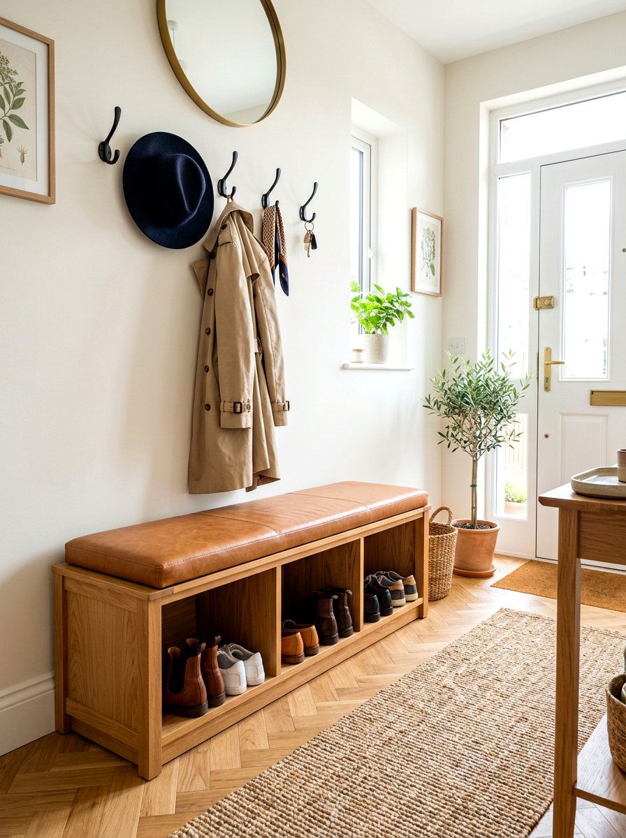 Entryway Storage Bench - 30 multipurpose furniture ideas