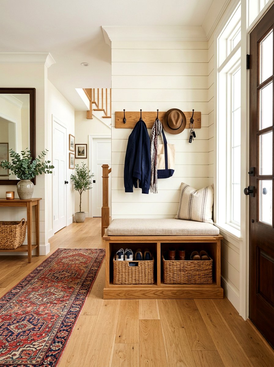 Entryway Storage Bench - 30 flexible apartment furniture ideas