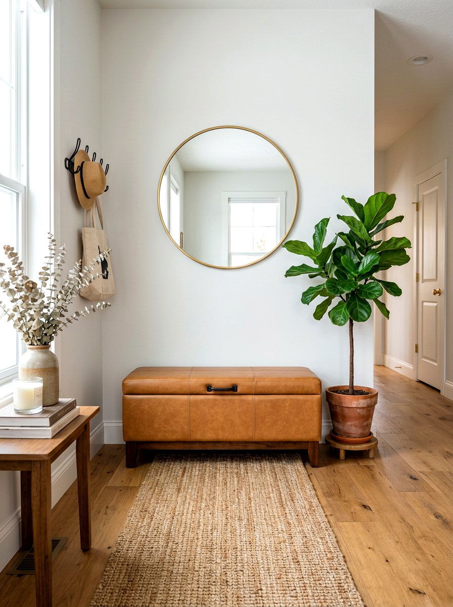 Entryway Storage Ottoman Bench - 30 hidden ottoman storage ideas