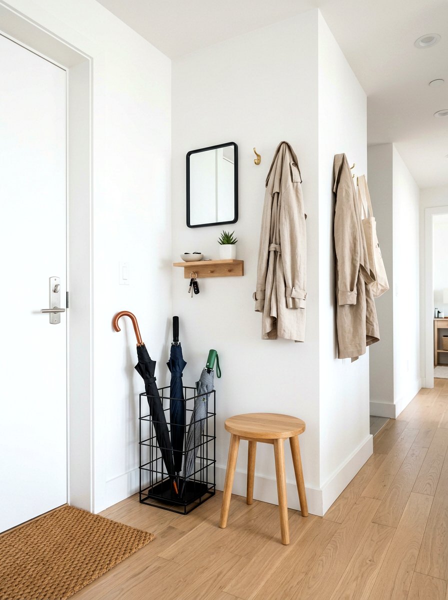 Entryway Umbrella Stand - 30 apartment entryway ideas