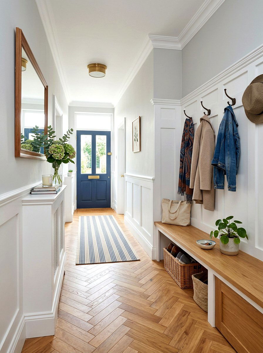 Entryway Wainscoting - 30 wainscoting ideas