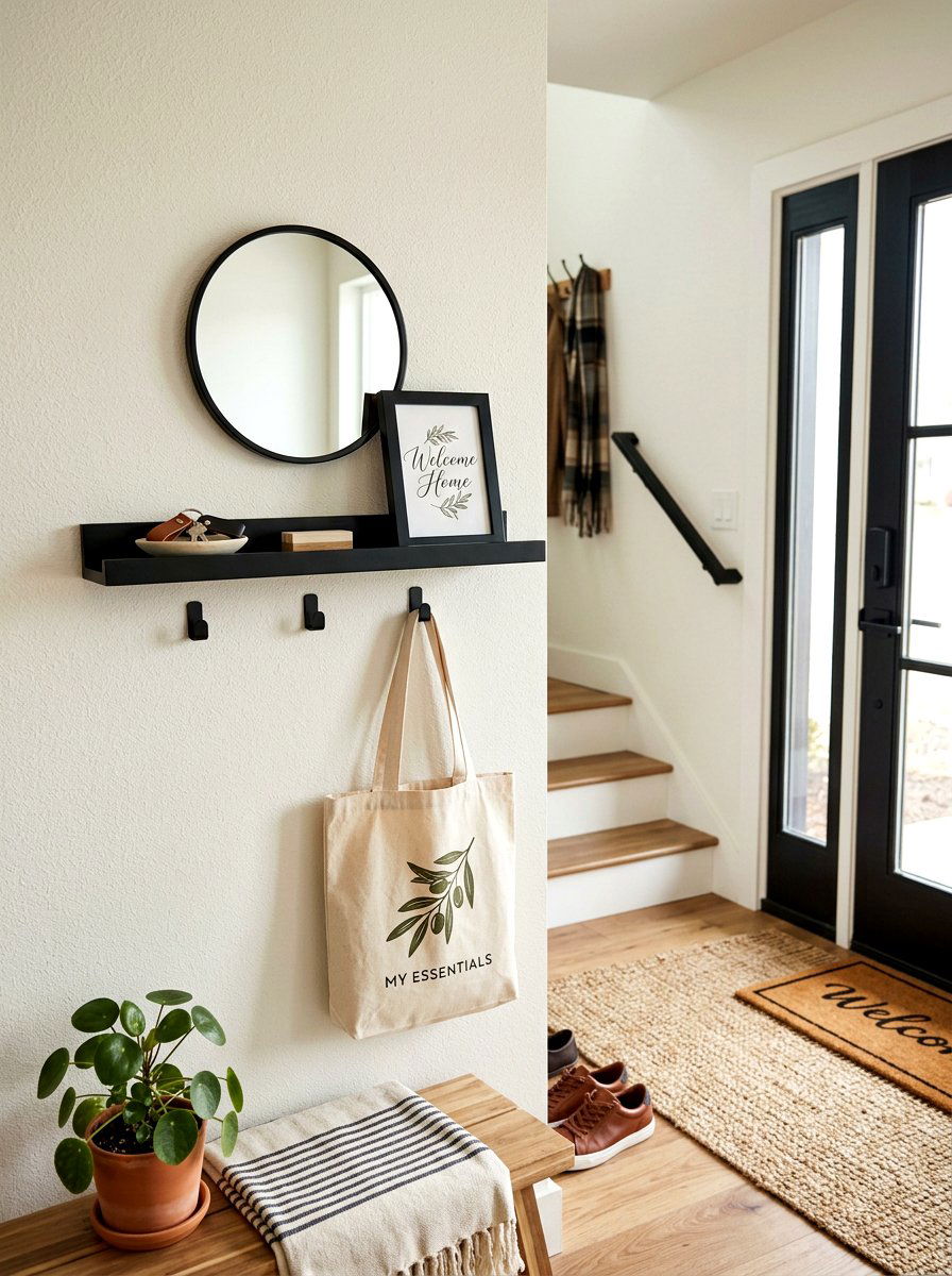 Entryway Wall Drop Zone - 30 picture ledge renter ideas