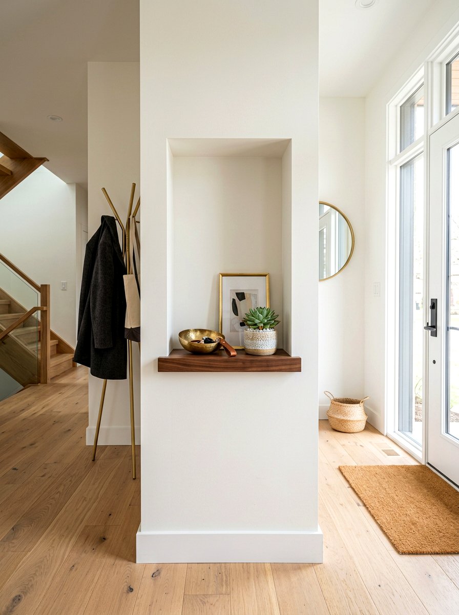 Entryway Wall Niche - 30 recessed shelf ideas