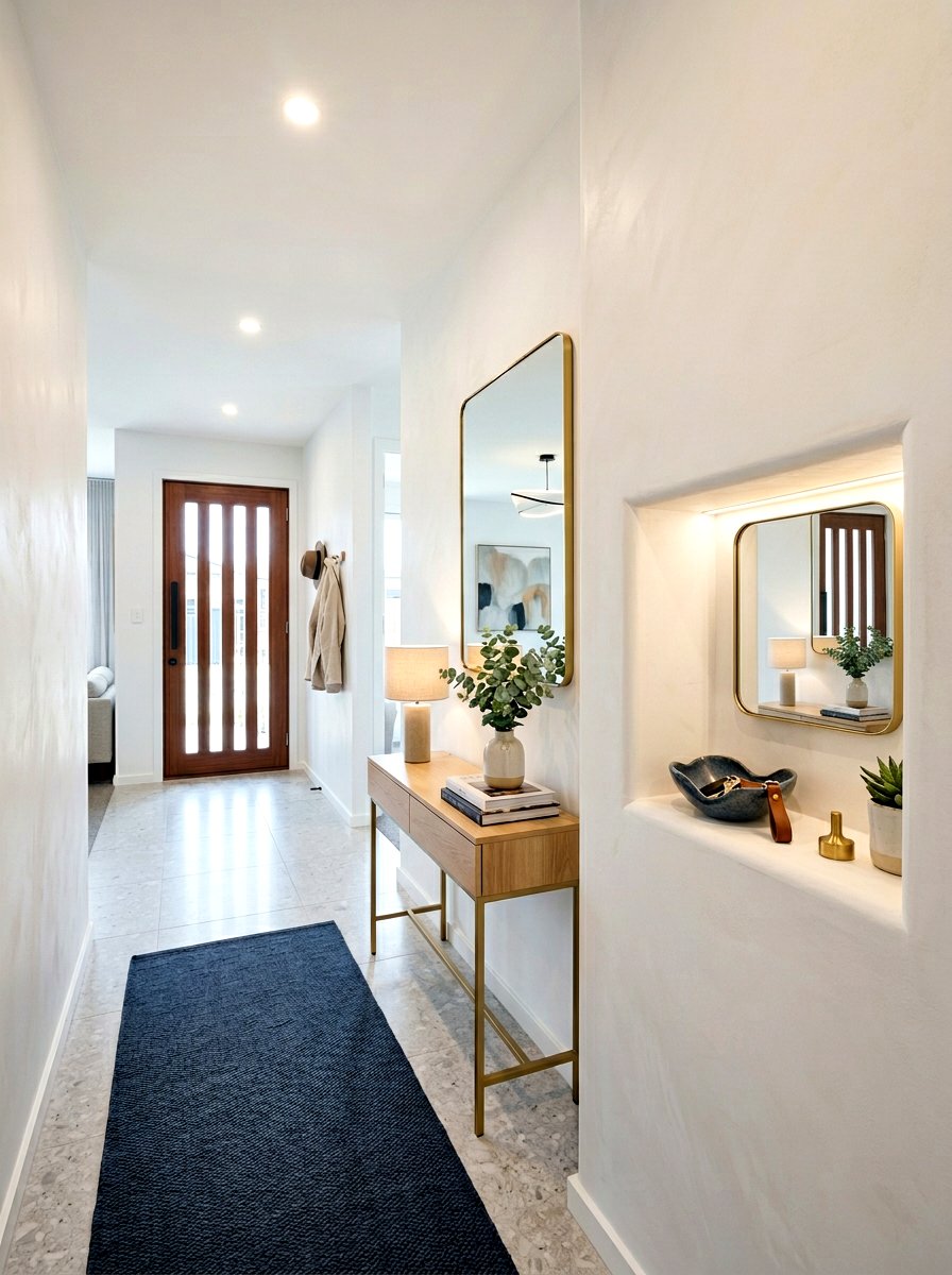 Entryway Wall Niche - 30 plaster wall niche ideas