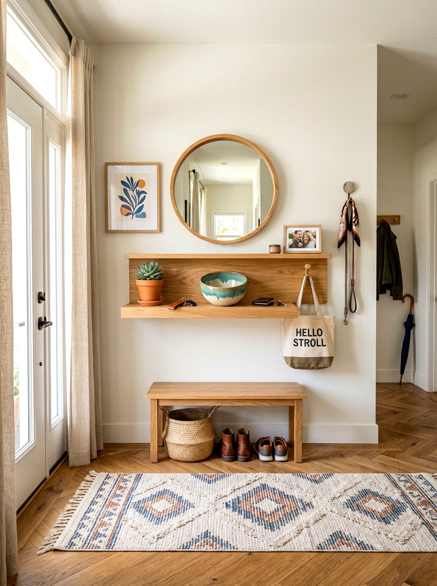 Entryway Wall Shelf - 30 shelfie styling ideas