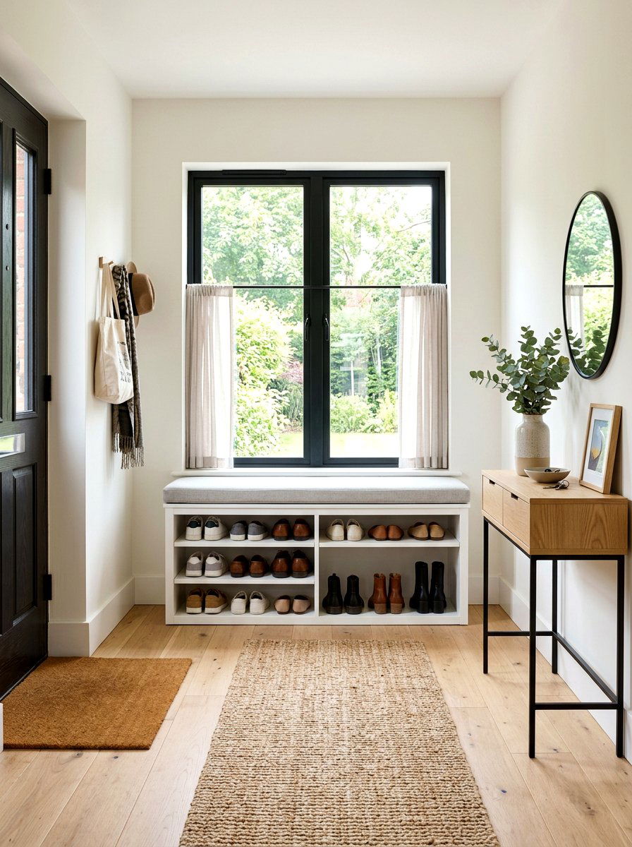 Entryway Window Bench For Shoes - 30 storage bench window seat ideas