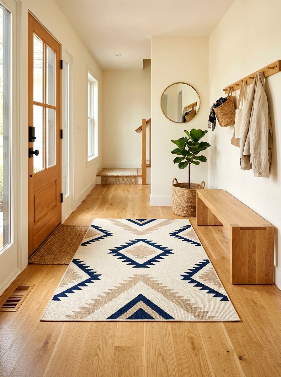 Entryway With Washable Area Rugs - 30 clean air room ideas