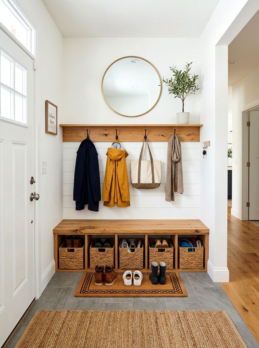 Entryway mudroom design - 30 slow living home ideas