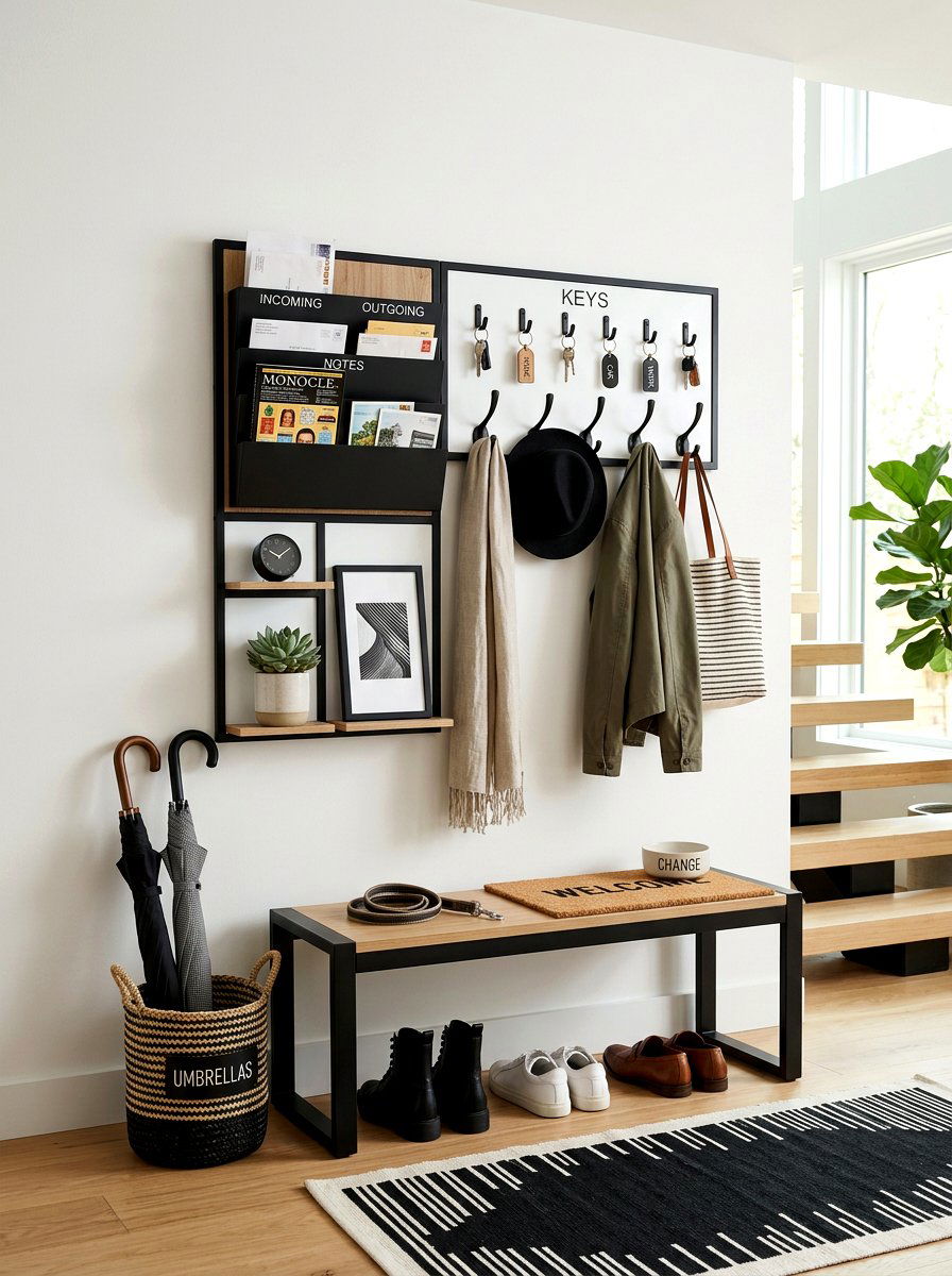 Entryway organization system - 30 entryway ideas