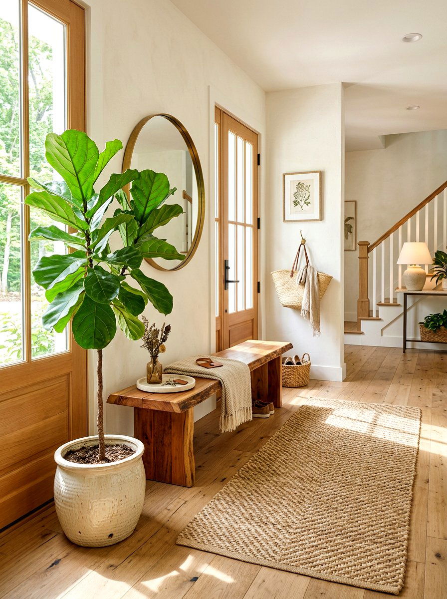 Entryway plant decor - 30 welcoming foyer ideas