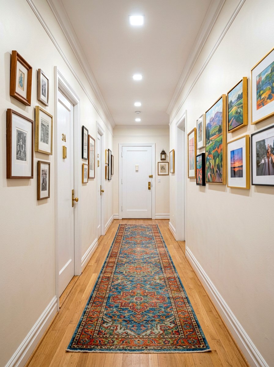 Entryway rug runner - 30 renter friendly entryway ideas