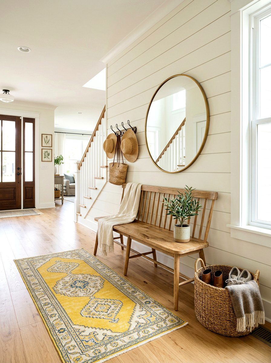 Entryway welcome area - 30 summer hosting home ideas
