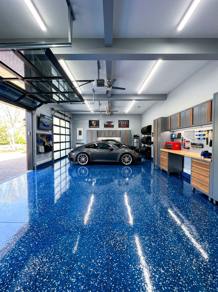 Epoxy Garage Floors - 30 garage organization ideas