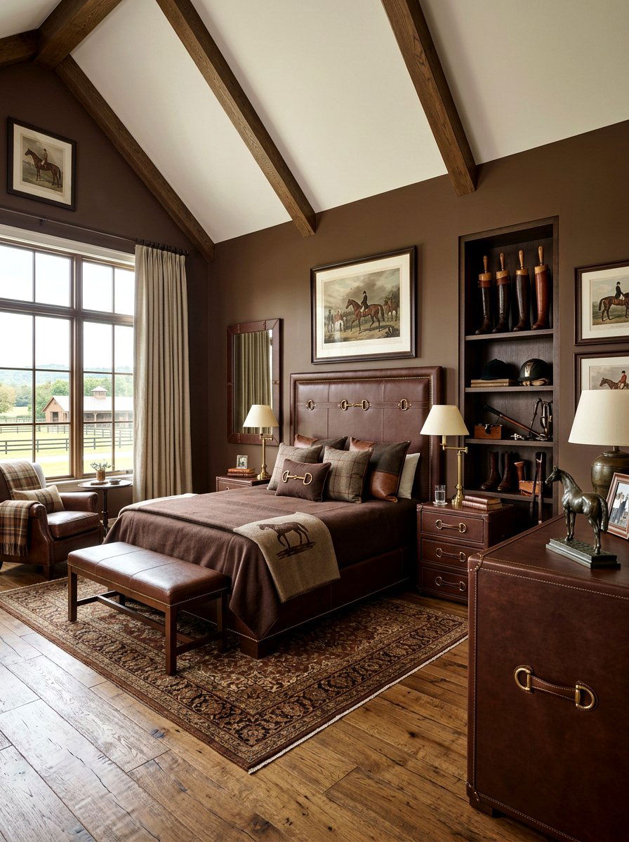 Equestrian Bedroom - 30 sports bedroom ideas