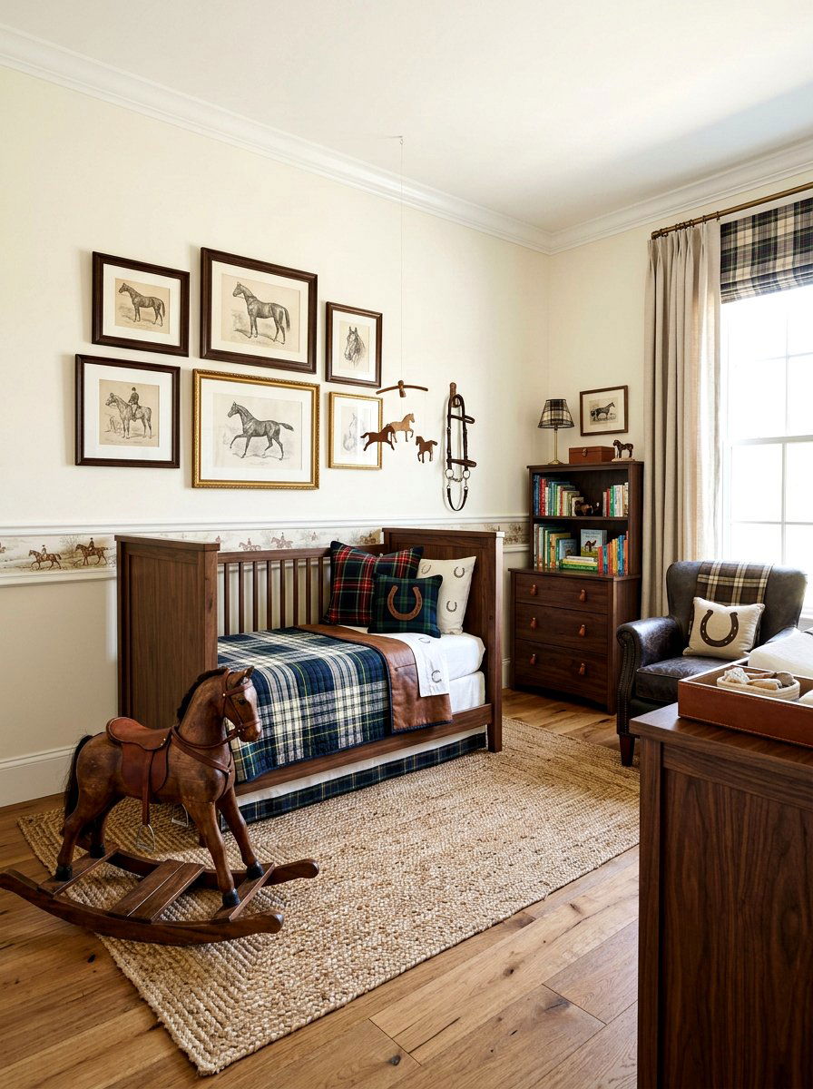 Equestrian Nursery Theme - 30 old money nursery ideas